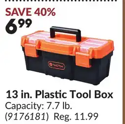 Princess Auto 13 in. Plastic Tool Box offer
