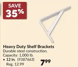 Princess Auto Heavy Duty Shelf Brackets offer