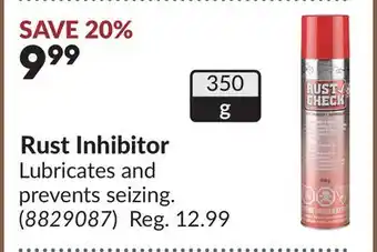 Princess Auto Rust Inhibitor offer