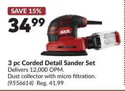 Princess Auto 3 pc Corded Detail Sander Set offer