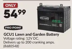 Princess Auto GCU1 Lawn and Garden Battery offer