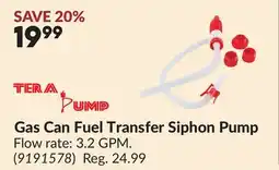 Princess Auto Gas Can Fuel Transfer Siphon Pump offer