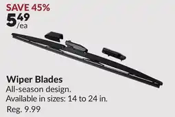 Princess Auto Wiper Blades offer