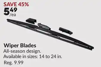 Princess Auto Wiper Blades offer