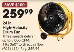 Princess Auto 24 in. High-Velocity Drum Fan offer