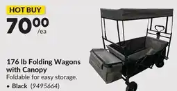 Princess Auto Black 176 lb Folding Wagons with Canopy offer