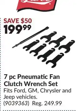 Princess Auto 7 pc Pneumatic Fan Clutch Wrench Set offer