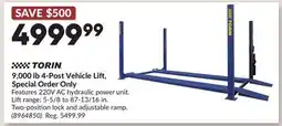 Princess Auto 9,000 lb 4-Post Vehicle Lift, Special Order Only offer