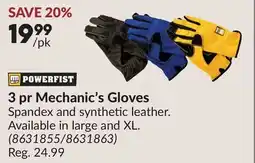 Princess Auto 3 pr Mechanic's Gloves offer