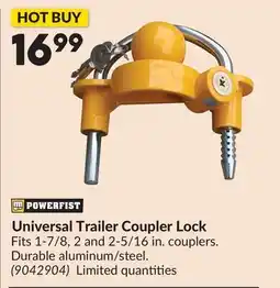 Princess Auto Universal Trailer Coupler Lock offer