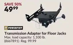 Princess Auto Transmission Adapter for Floor Jacks offer