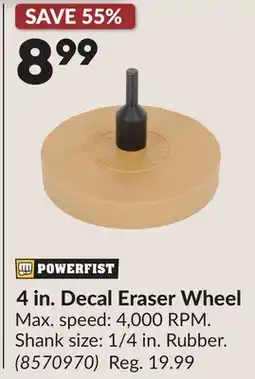 Princess Auto 4 in. Decal Eraser Wheel offer