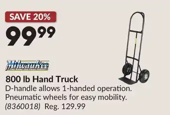 Princess Auto 800 lb Hand Truck offer