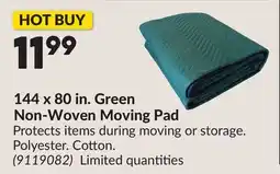 Princess Auto 144 x 80 in. Green Non-Woven Moving Pad offer