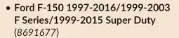 Princess Auto Ford F-150 1997-2016/1999-2003 F Series/1999-2015 Super Duty offer