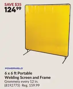 Princess Auto 6 x 6 ftPortable Welding Screen and Frame offer
