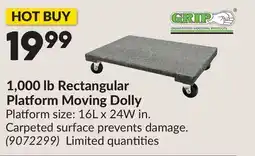 Princess Auto 1,000 lb Rectangular Platform Moving Dolly offer