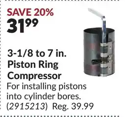 Princess Auto 3-1/8 to 7 in. Piston Ring Compressor offer