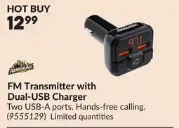 Princess Auto FM Transmitter with Dual-USB Charger offer