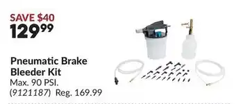 Princess Auto Pneumatic Brake Bleeder Kit offer