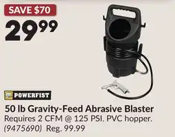 Princess Auto 50 lb Gravity-Feed Abrasive Blaster offer