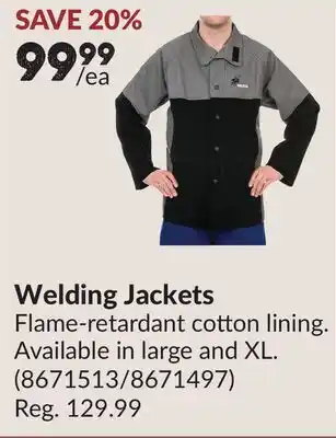 Princess Auto Welding Jackets offer