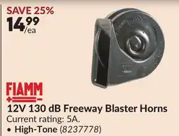 Princess Auto High-Tone 12V 130 dB Freeway Blaster Horns offer