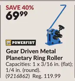 Princess Auto Gear Driven Metal Planetary Ring Roller offer