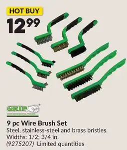 Princess Auto 9 pc Wire Brush Set offer