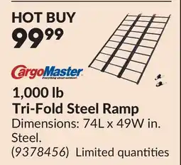 Princess Auto 1,000 lb Tri-Fold Steel Ramp offer