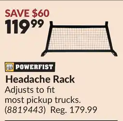 Princess Auto Headache Rack offer