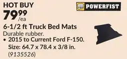 Princess Auto 6-1/2 ftTruck Bed Mats, 2015 to Current Ford F-150. Size: 64.7 x 78.4 x 3/8 in offer