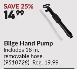 Princess Auto Bilge Hand Pump offer