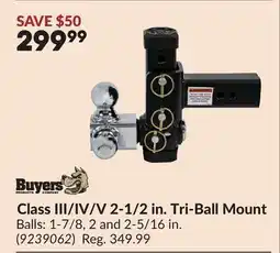 Princess Auto Class III/IV/V 2-1/2 in. Tri-Ball Mount offer
