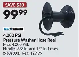 Princess Auto 4,000 PSI Pressure Washer Hose Reel offer