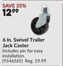 Princess Auto 6 in. Swivel Trailer Jack Caster offer
