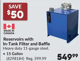 Princess Auto Reservoirs with In-Tank Filter and Baffle 15 Gallon offer