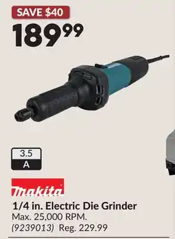 Princess Auto 1/4 in. Electric Die Grinder offer