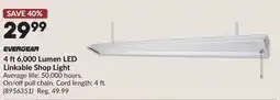 Princess Auto 4 ft6,000 Lumen LED Linkable Shop Light offer