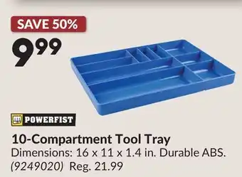 Princess Auto 10-Compartment Tool Tray offer