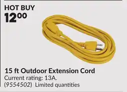 Princess Auto 15 ftOutdoor Extension Cord offer