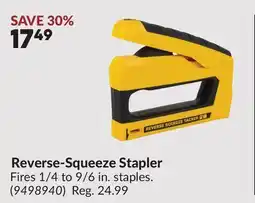 Princess Auto Reverse-Squeeze Stapler offer
