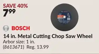 Princess Auto 14 in. Metal Cutting Chop Saw Wheel offer