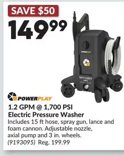 Princess Auto 1.2 GPM @ 1,700 PSI Electric Pressure Washer offer