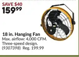 Princess Auto 18 in. Hanging Fan offer