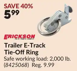 Princess Auto Trailer E-Track Tie-OffRing offer