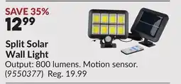 Princess Auto Split Solar Wall Light offer