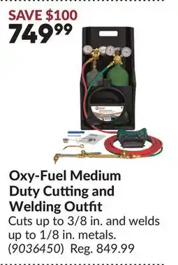 Princess Auto Oxy-Fuel Medium Duty Cutting and Welding Outfit offer