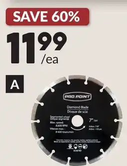Princess Auto 7 in. Diamond Cutting Blades Segmented. Max. 8,600 RPM offer
