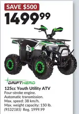 Princess Auto 125cc Youth Utility ATV offer